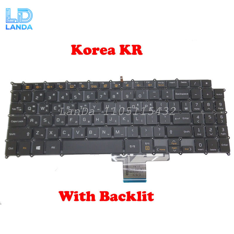 Gaming Keyboard Backlit - Laptop Backlit Korean KR English US