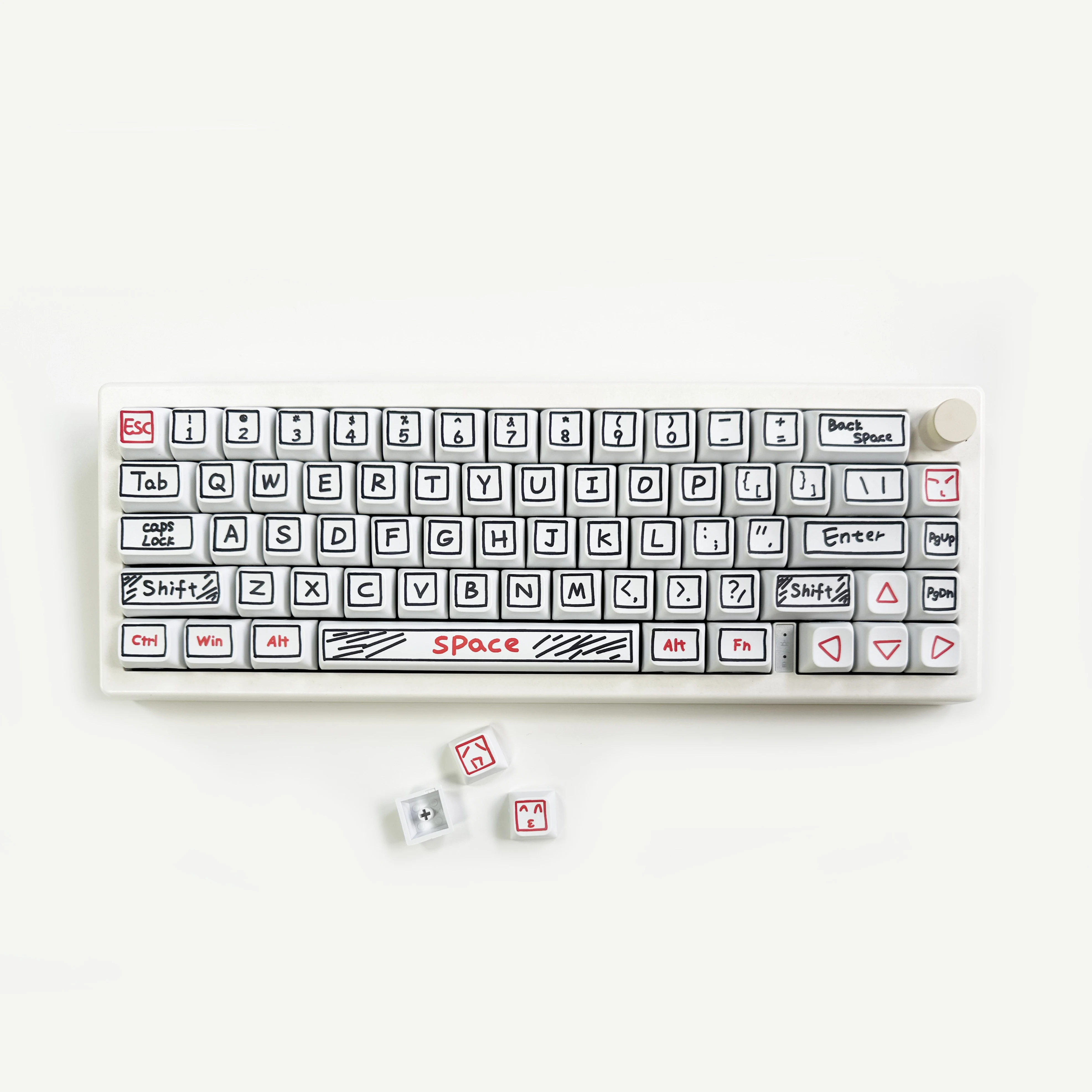 125 Keys XDA Profile Graffiti  - Gaming Keyboard Ergo review and price