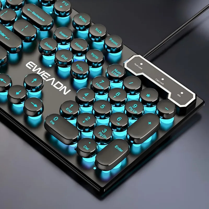 Retro Punk Mechanical Feel Key - Gaming Keyboard Backlit review and price