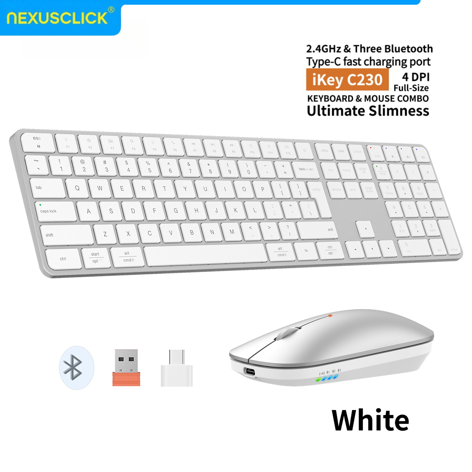 NexusClick Rechargeable Wirele - Gaming Keyboard And Mouse Combo Wireless review and price
