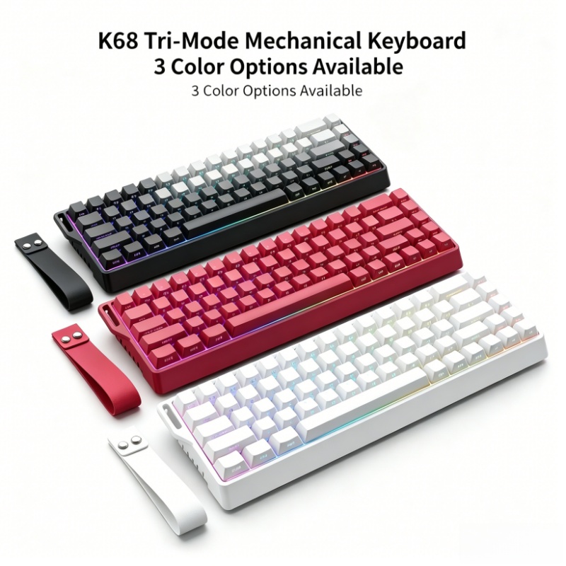 K68 RGB Backlight Three-Dimens - Gaming Keyboard Blue Switches review and price