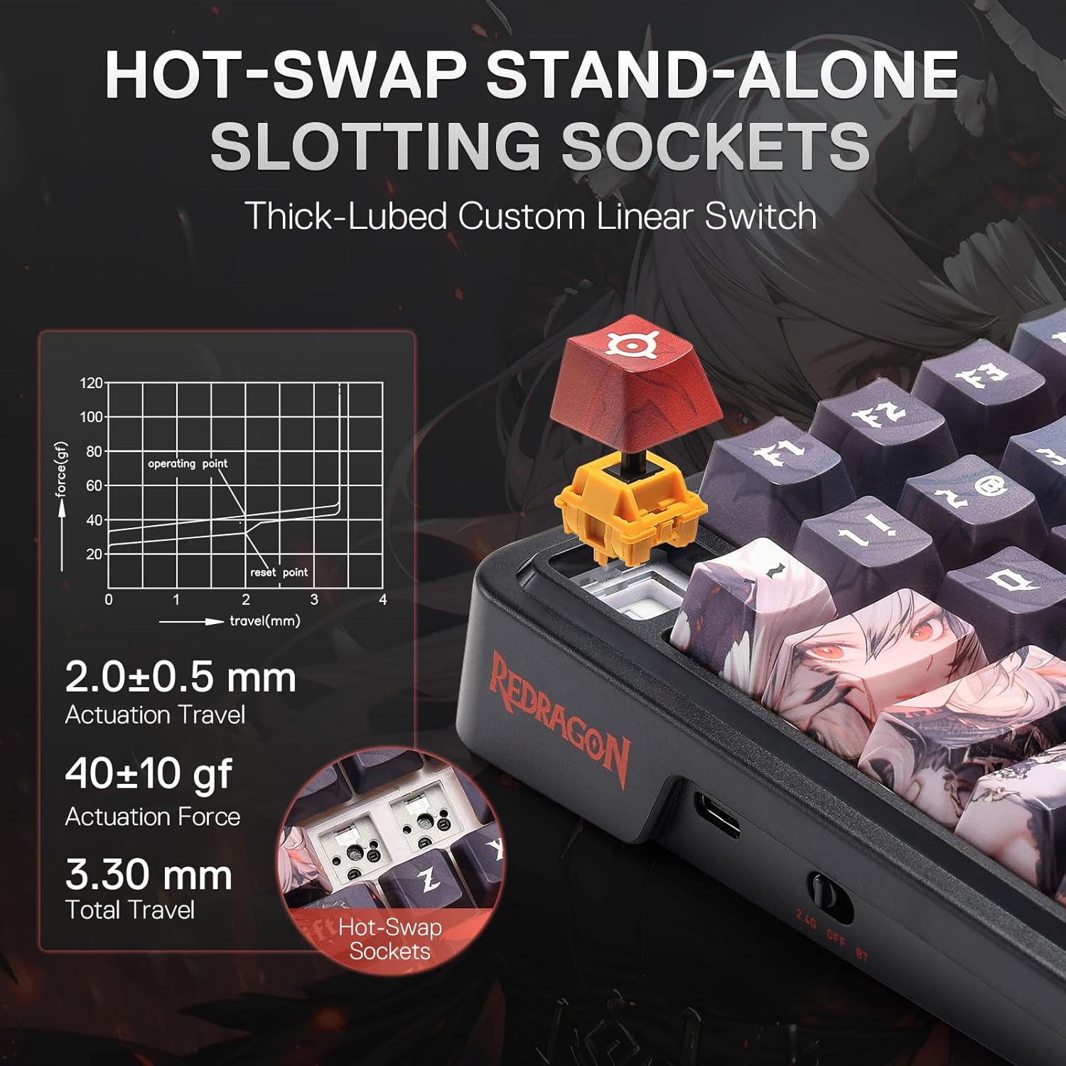 Redragon Wireless Gasket Gamin - Gaming Keyboard Blue Switches review and price