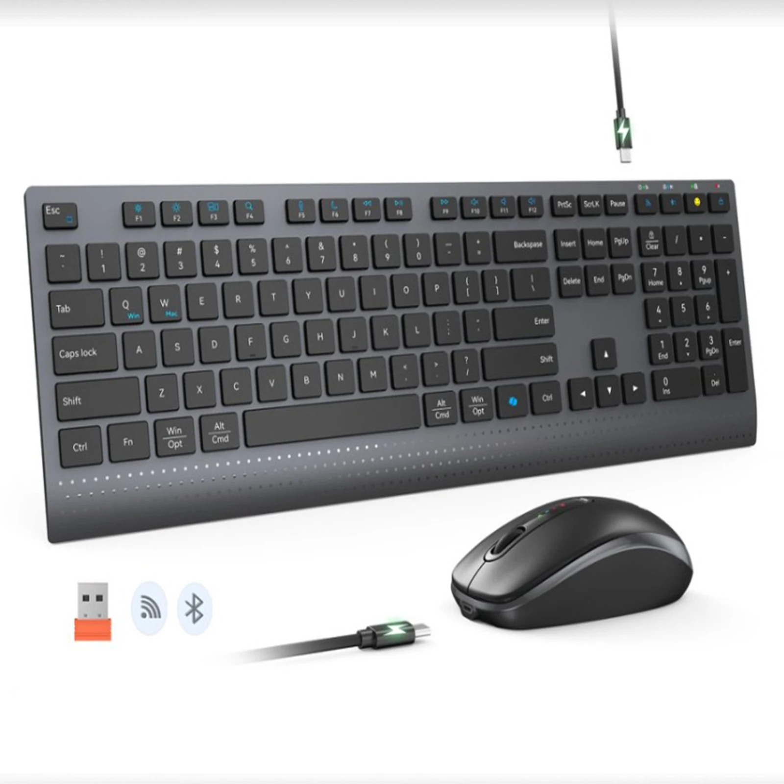 2.4G Bluetooth Dual-mode Wirel - Gaming Keyboard And Mouse Combo Wireless review and price