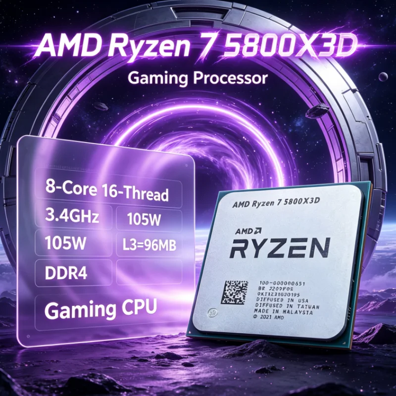 AMD R7 5800X3D 96 MB 105W 7nm  - Amd Cpu Ryzen 7 review and price