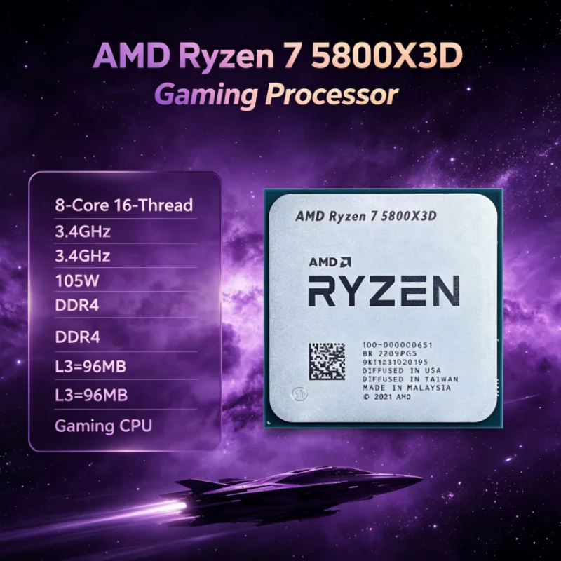 AMD R7 5800X3D 96 MB 105W 7nm  - Amd Cpu Ryzen 7 review and price