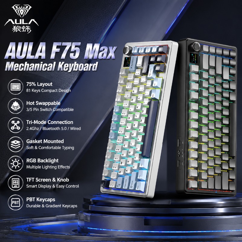 AULA F75 Max Mechanical Keyboa - Gaming Keyboard Ergo review and price
