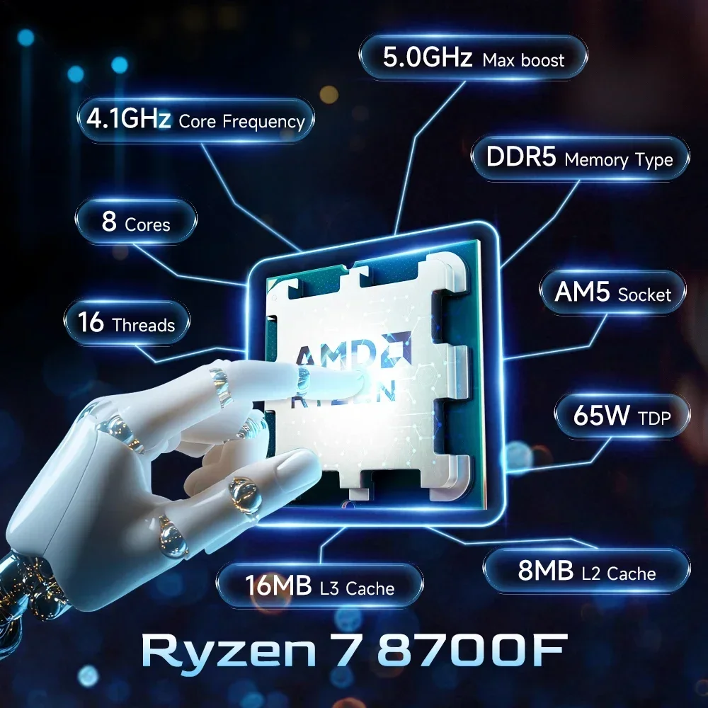 AMD Ryzen 7 8700F Desktop CPU  - Amd Cpu Ryzen 7 review and price