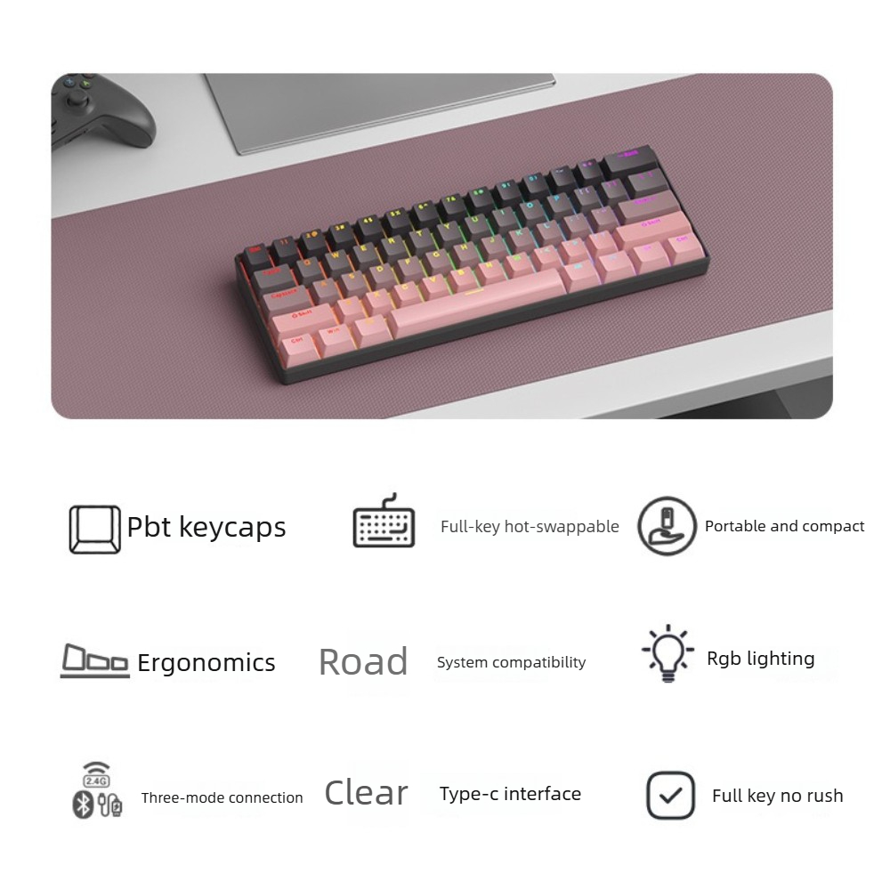 Wireless Gaming Mechanical Key - Gaming Keyboard Thocky review and price