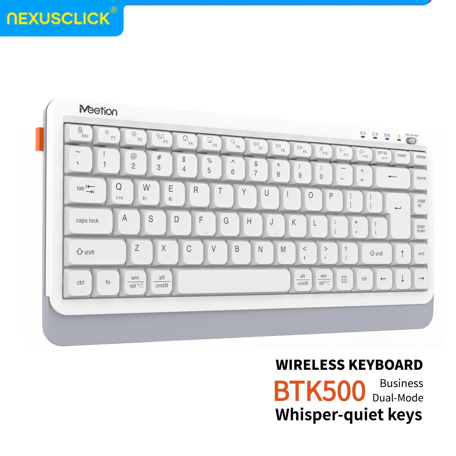 NexusClick Quiet Ultra Slim Du - Gaming Keyboard Blue Switches review and price