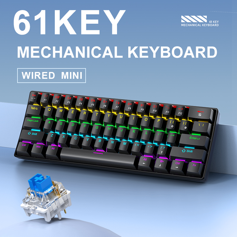 K61 Wired Mechanical Gaming Ke - Gaming Keyboard Thocky review and price