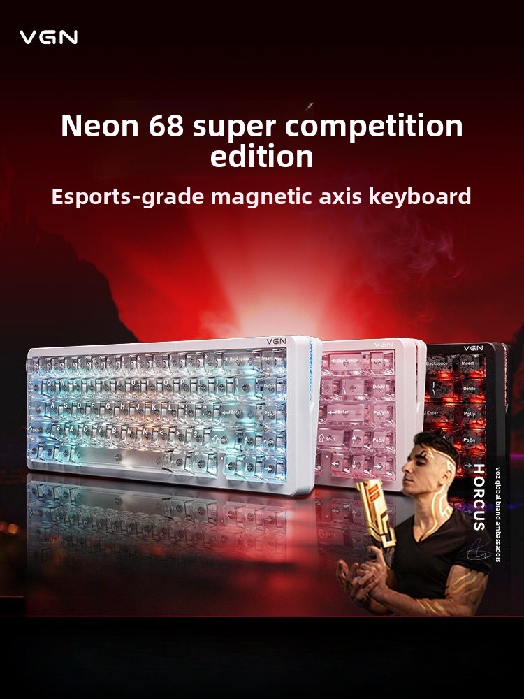 Custom Neon Aesthetic 68% Layo - Gaming Keyboard Thocky review and price