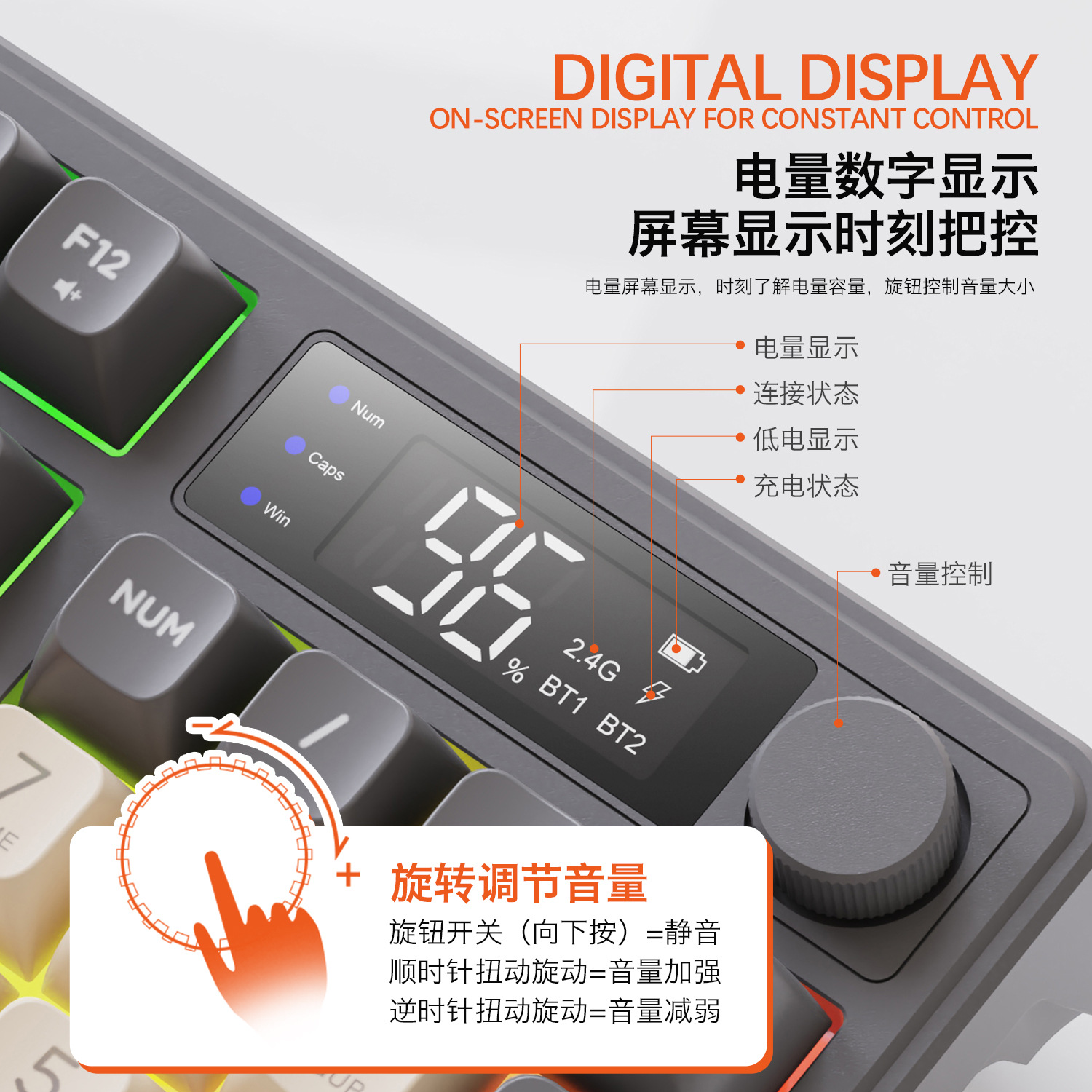 Hot Free Wolf T96 Wireless Dua - Gaming Keyboard Backlit review and price