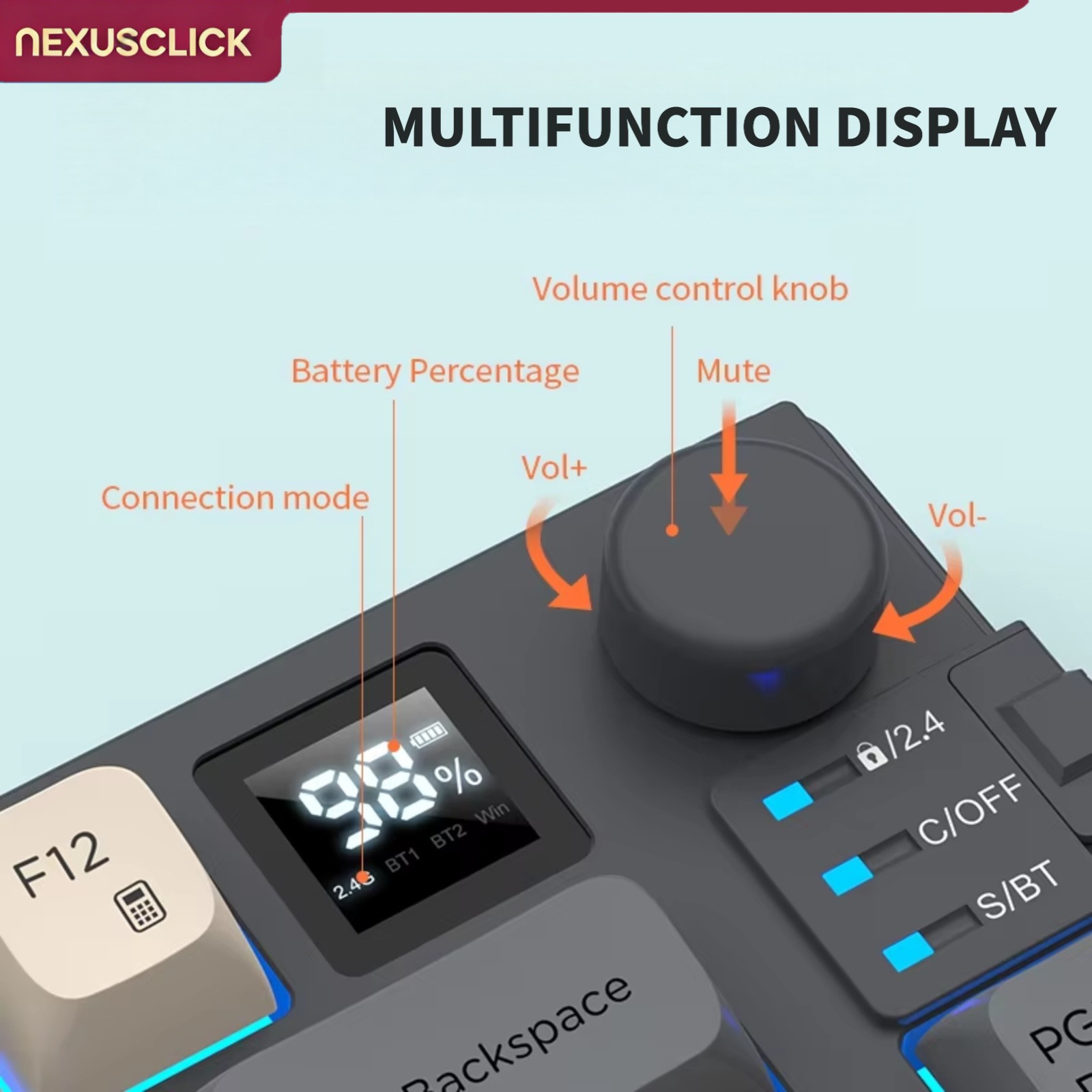 NexusClick Dual Mode Keyboard  - Gaming Keyboard And Mouse Combo Wireless review and price