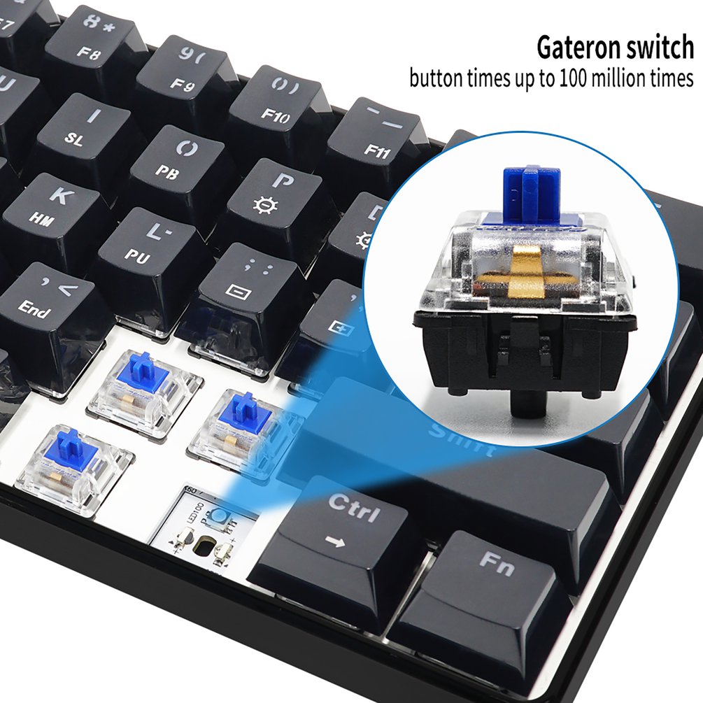 SKYLOONG GK61 Mini Portable 60 - Gaming Keyboard Blue Switches review and price