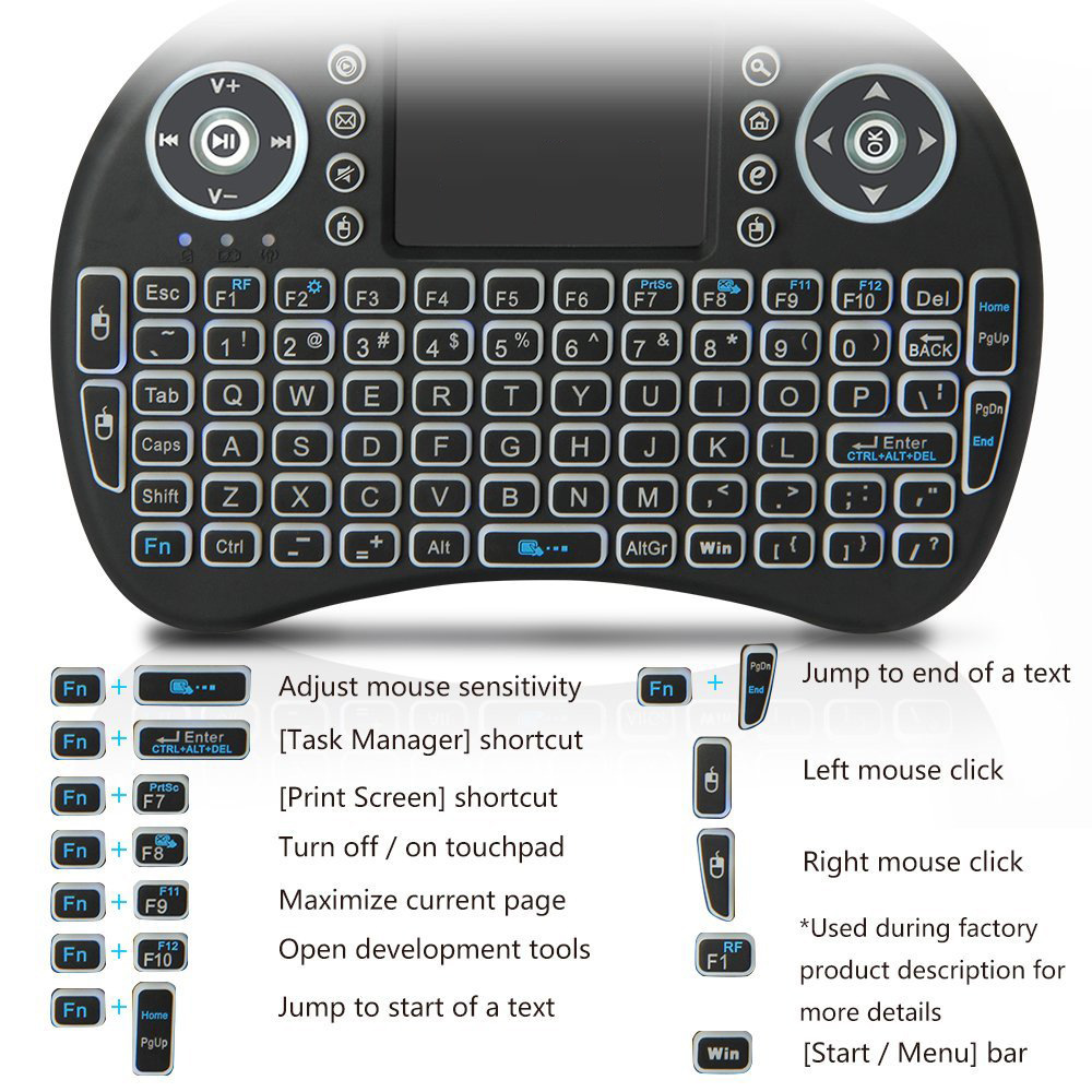 Backlit Mini Wireless Keyboard - Gaming Keyboard And Mouse Combo Wireless review and price