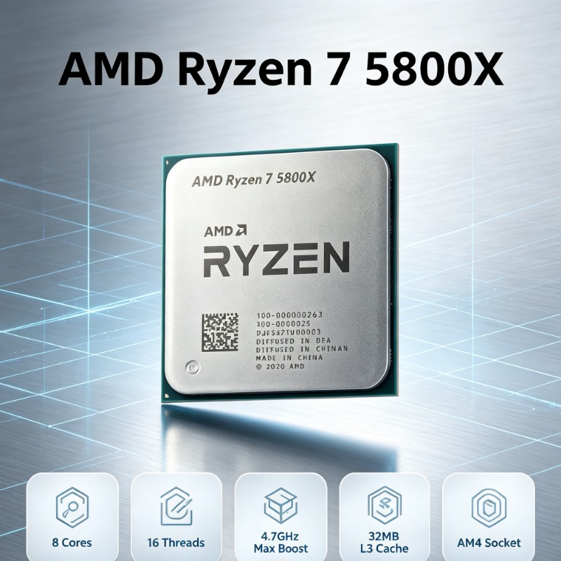 AMD Ryzen 7 5800X For AM4 Seri - Amd Cpu Ryzen 7 review and price