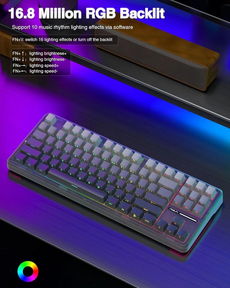 Aula F87 Wireless Mechanical K - Gaming Keyboard Tkl review and price